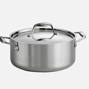 5 Quart Tri Ply Clad Stainless Steel Covered Dutch Oven with Lid